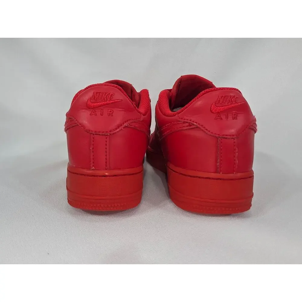 Nike Air Force 1 Low LV8 Leather University Red Big Kids Shoes Size 6.5Y